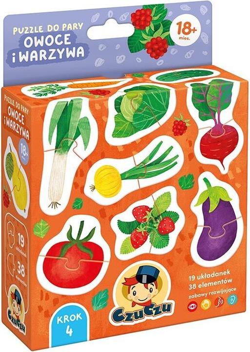 Actual product image Czuczu Paired jigsaw puzzle - fruit and vegetables (19 pieces)