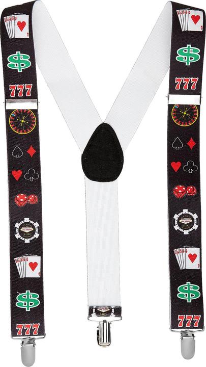 Image du produit Widmann Bretelles réglables avec pinces Motifs Poker (Taille unique)