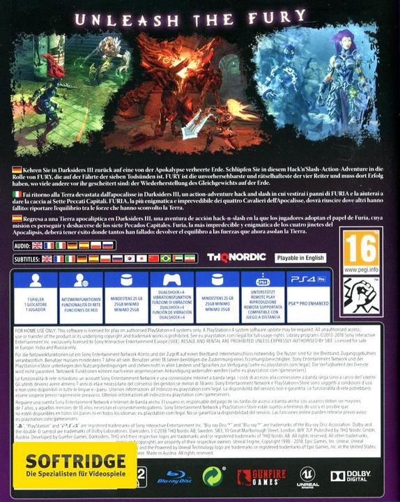 Produktbild THQ Darksiders III (PS4, EN)