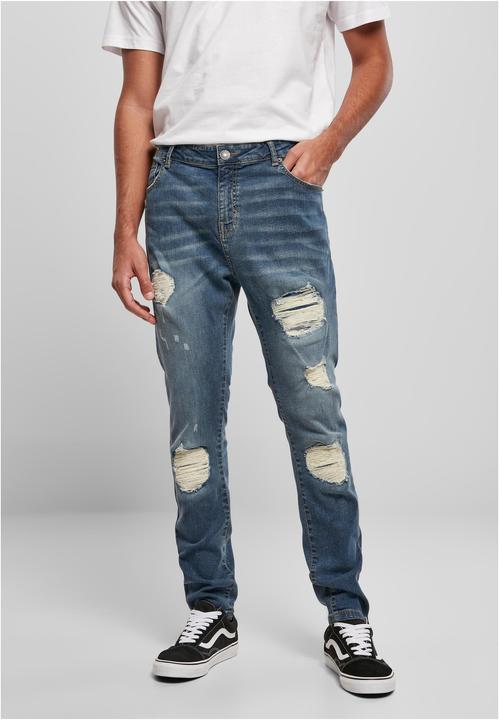 Actual product image Urban Classics Heavy Destroyed Slim Fit Jeans - 16475 (W29/L32)