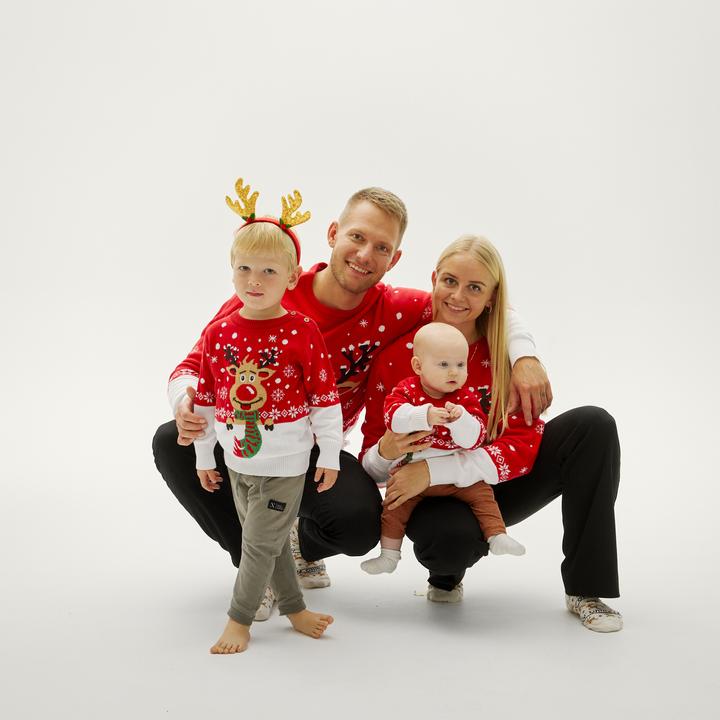 Actual product image Christmas Sweats Rudolph's Sweater Kids (122, 128)