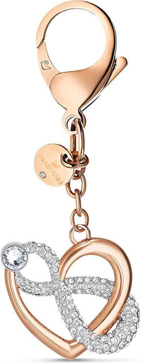 Swarovski Infinite Unendlichzeichen und Herz Schlüsselring