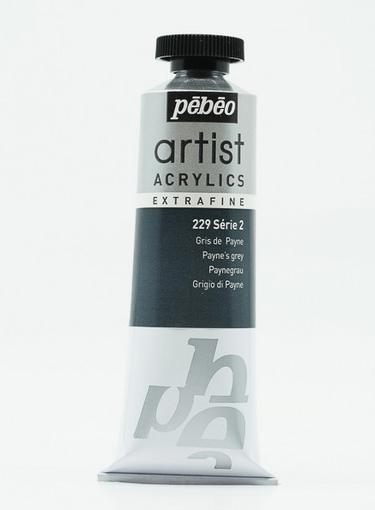 Immagine prodotto Pebeo Artist Acrylics extrafine (Paynes grigio, 37 ml)
