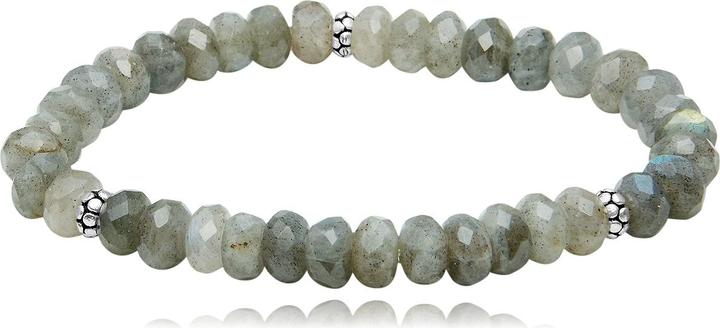 Actual product image Leyda Labradoist bracelet with silver 925 (19 cm, Silver 925, Stone)