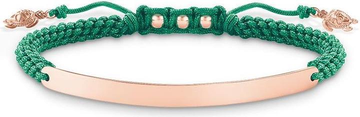 Produktbild Thomas Sabo Armband Grün Schildkröte (19 cm, Kunststoff, Silber)