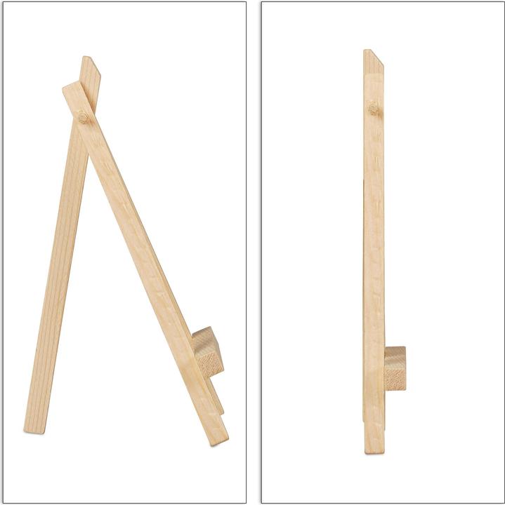Actual product image Relaxdays Mini Easel Set, 10 Pieces