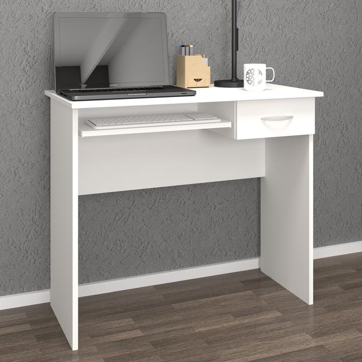 Actual product image VCM Wooden Desk Computer Table Keyboard Pull-out Drawer Office Table Arusa L (85 x 50 x 75 cm)