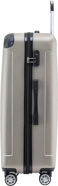 Immagine prodotto Beibye Valigetta da viaggio 3 pezzi, Champagne (110 l, M (50 - 90l), L (90 - 115l), XL (da 115l))