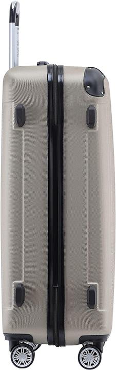 Immagine prodotto Beibye Valigetta da viaggio 3 pezzi, Champagne (110 l, M (50 - 90l), L (90 - 115l), XL (da 115l))