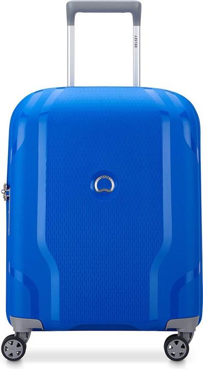 Delsey Clavel 4 Wheel Slim Handbagage Trolley 55 cm Blue (Hand luggage (up to 50 litres))