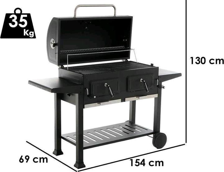 Produktbild Royal Food RoyalFood MaxiHolzkohlegrillGrillrost 82x40 cm
