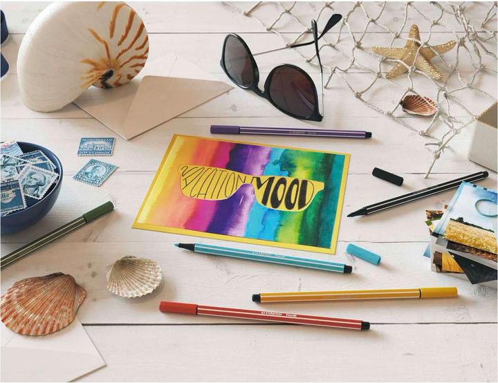 Actual product image STABILO Pen 68 Premium felt-tip pen (Yellow, 1 x)