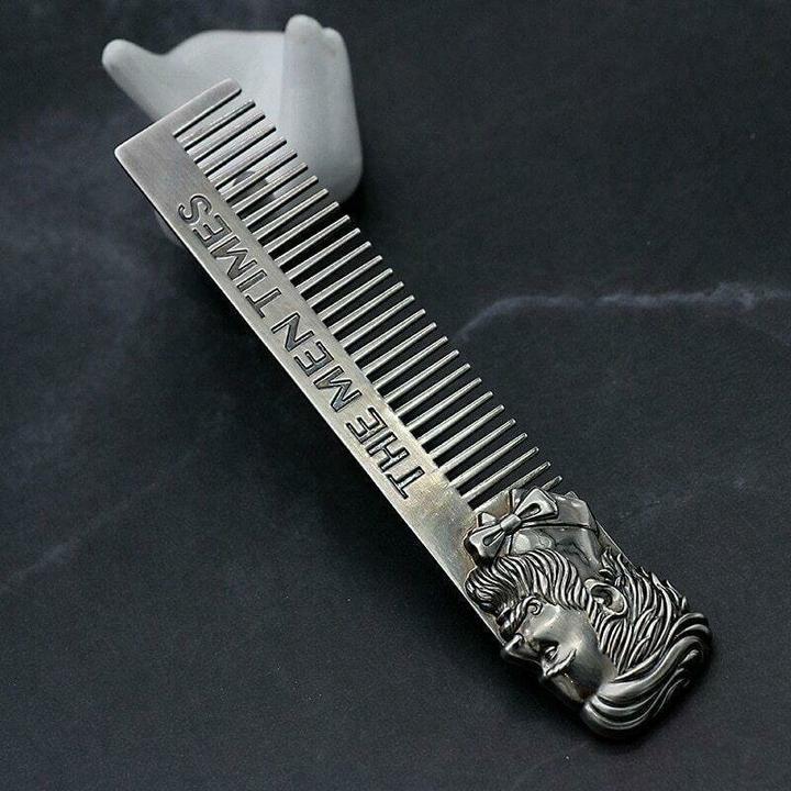 Actual product image JTI Stainless steel beard comb