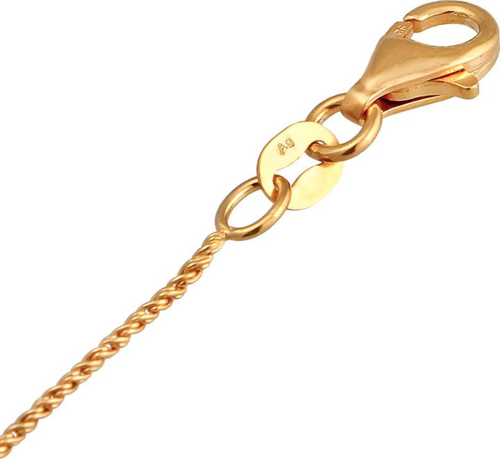 Actual product image Elli Drop (16 cm, 925 Sterling silver gold-plated, Synthetic ruby)