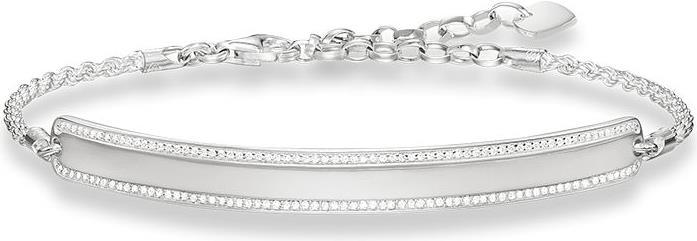 Thomas Sabo Armband Pavé (19.50 cm, Silber)