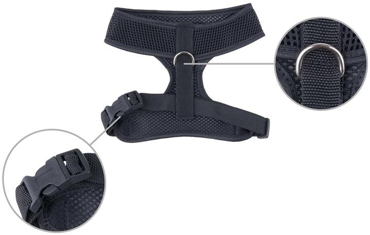 Actual product image amiplay HARNESS SCOUT AIR M 34X40-55 CM BLACK (M, Dog, General)