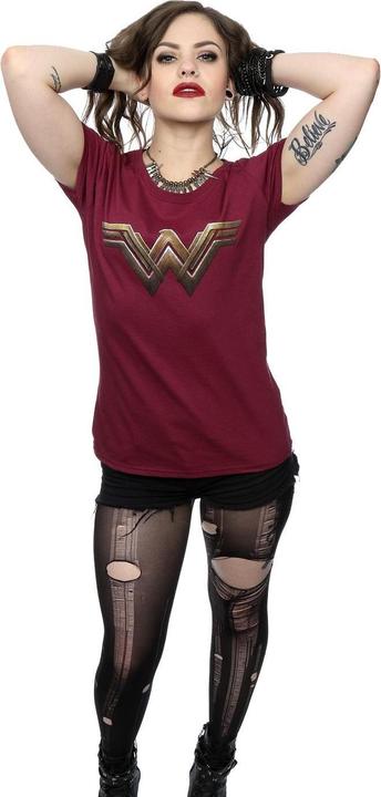 Image du produit T-shirt en coton avec logo Wonder Woman - Femme/Ladies (XXL)
