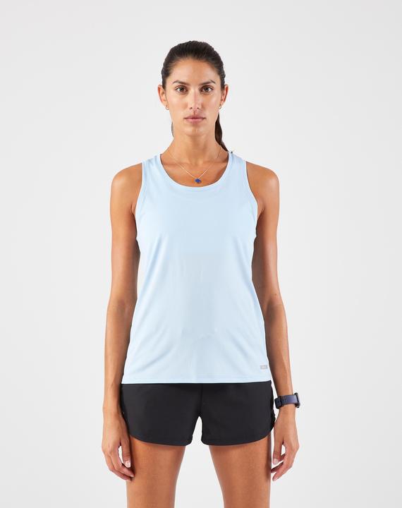 Kalenji Lauf-Tanktop Damen atmungsaktiv - Run 100 hellblau