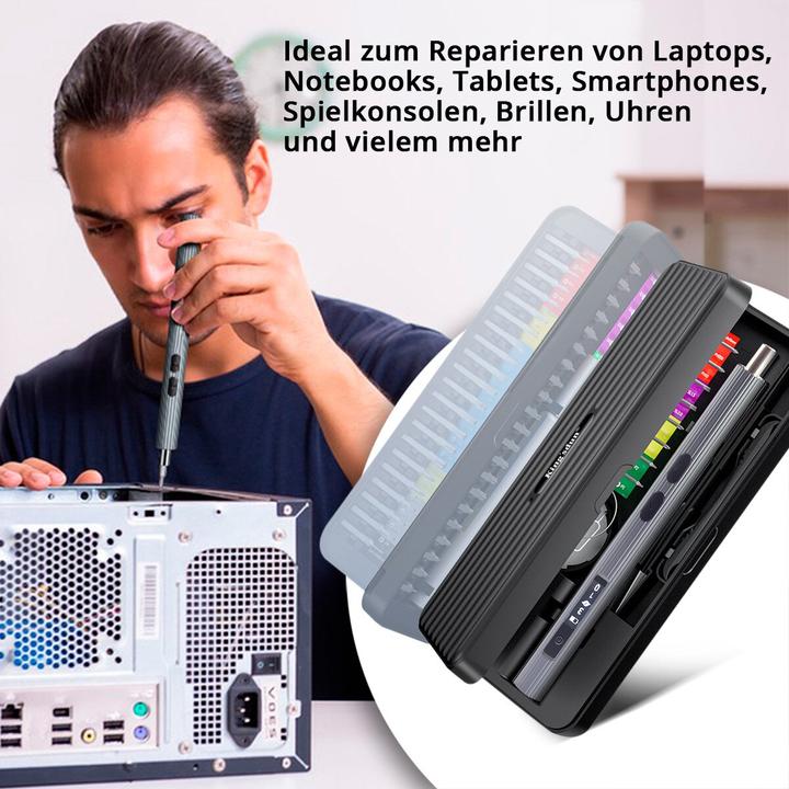 Immagine prodotto Stahlwerk Set di cacciaviti di precisione EPS-58 ST 58 pezzi per meccanica di precisione a batteria