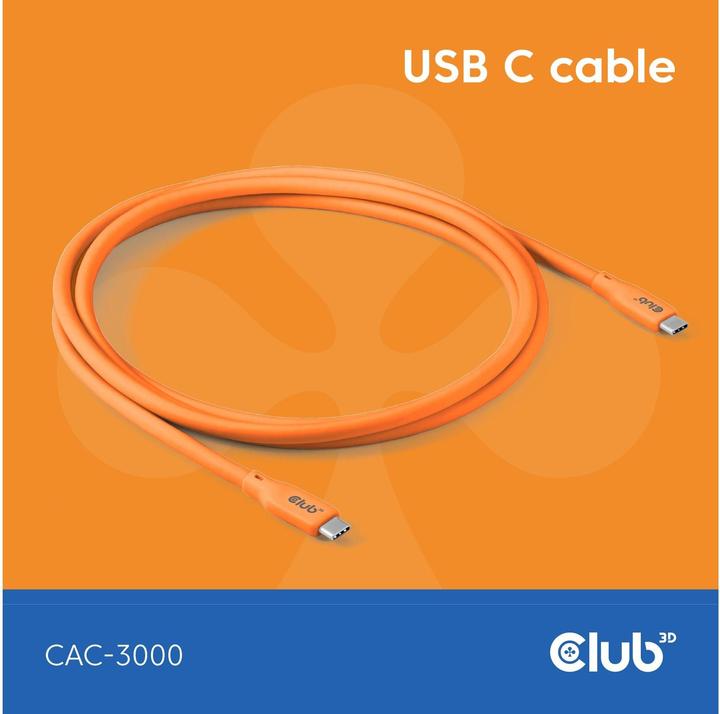 Produktbild Club 3D USB C — USB C (2 m, USB 4.0)