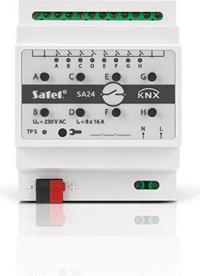 Immagine prodotto Satel Attuatore di commutazione KNX a 8 canali KNX-SA24 (Attuatore dell'interruttore)