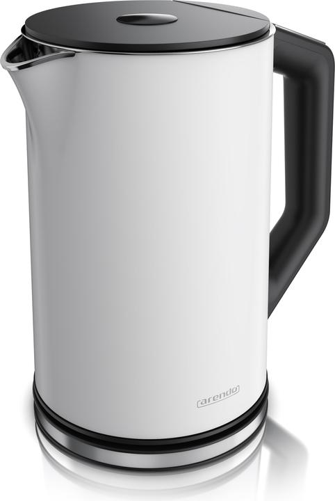 Actual product image Arendo Stainless steel kettle 1.5 l 2200 W, double wall, temperature selection 40 - 100°C with display (1.50 l)