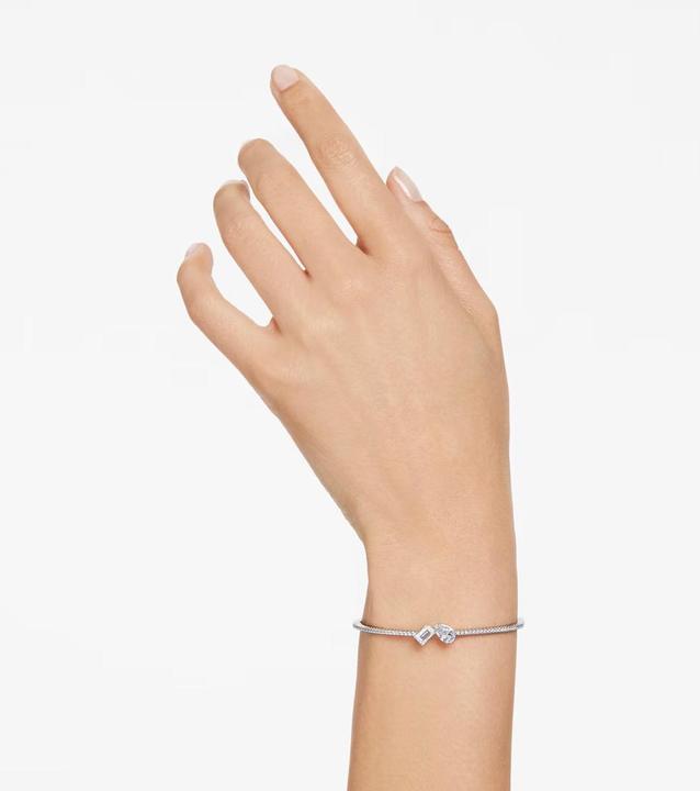 Immagine prodotto Swarovski Mesmera Bangle Vari Tagli Bianco (17.30 cm, Metallo Swarovski)