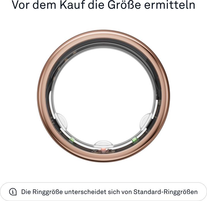Actual product image Oura Ring Gen3 Horizon (11, Pink gold)