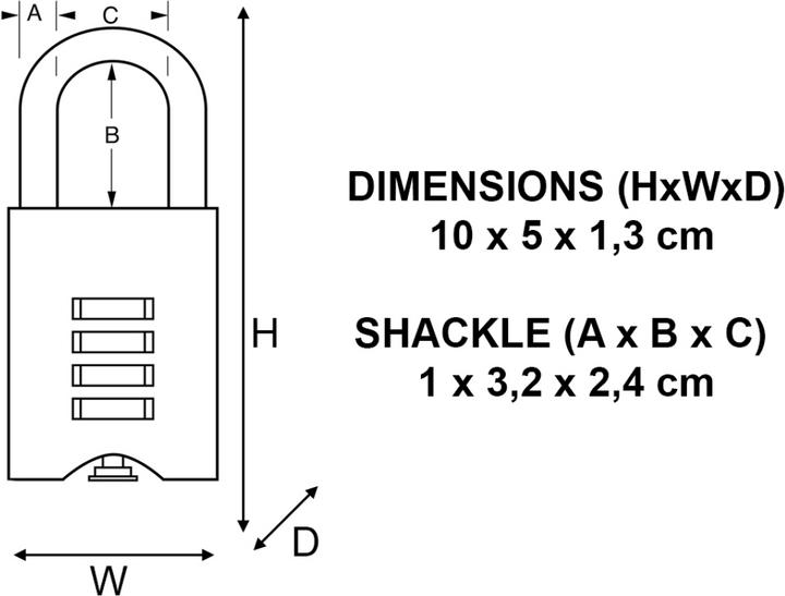 Image du produit Master Lock Serrure à combinaison