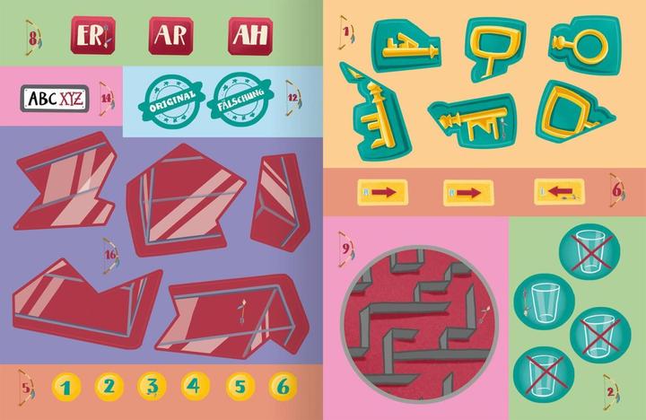 Actual product image Escape-Stickerbuch Nachts im Museum (German, Philip Pine, 2021)