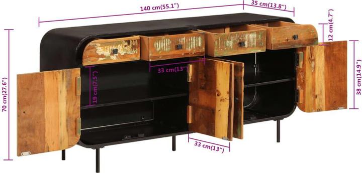 Immagine prodotto VidaXL Viola (140 x 35 x 70 cm)
