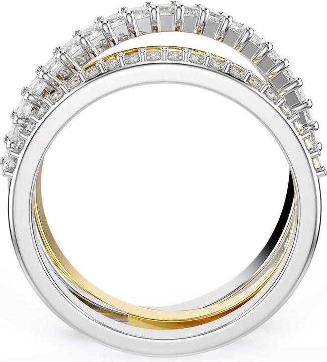 Produktbild Swarovski Hyperbola Ring Verschiedene Schliffe Weiss Metallmix (52)