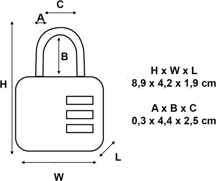 Actual product image Master Lock Cable lock