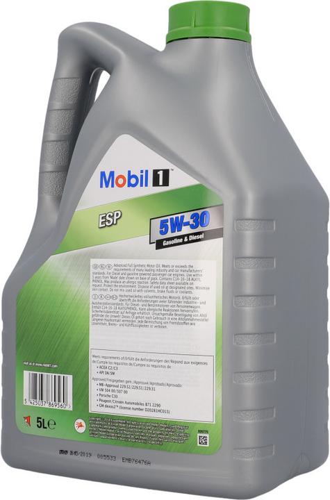 Produktbild mobil ESP 5W-30 (5 l, SAE 5W-30)