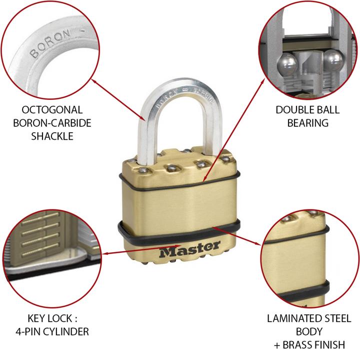 Actual product image Master Lock Excell M5BEURD