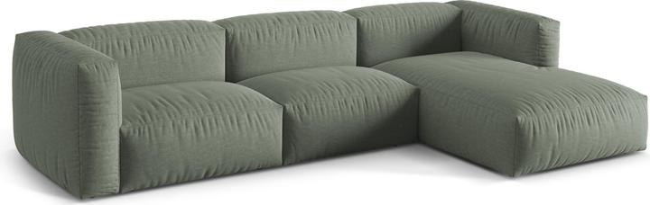 Image du produit Micadoni Canapé D'Angle Droit Modulaire, "Martina", 3 Places, 332x176x75 Fabriqué en Europe (Canapé d'angle)