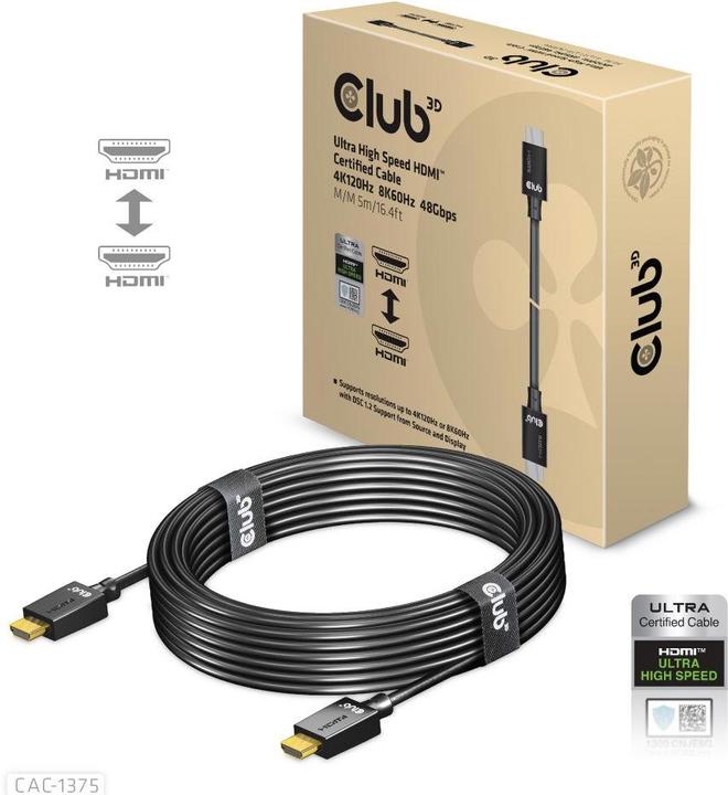 Immagine prodotto Club 3D HDMI (Typ A) — HDMI (Typ A) (10 m, HDMI)