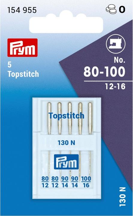 Produktbild Prym Nähmaschinennadel Topstitch Metallic NM80 - 100, SB5