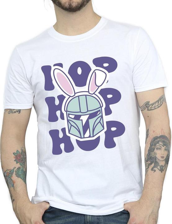 Actual product image Star Wars Mens The Mandalorian Hop Into Easter T-Shirt (5XL)