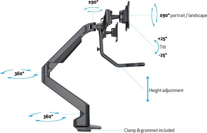 Image du produit Multibrackets M Deskmount (Tables, 28")