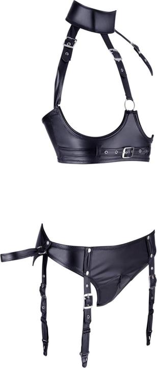Produktbild Cottelli Collection Ouvert-BH & Straps-Slip (S)