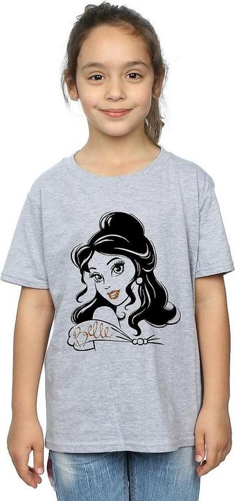 Actual product image Beauty And The Beast Girls Belle Sparkle T-Shirt (140, 146)