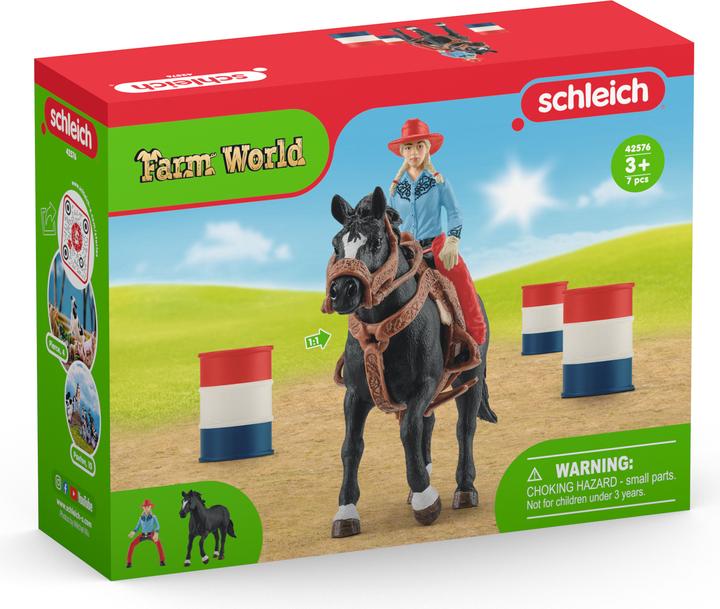 Produktbild Schleich Barrel Racing mit Cowgirl