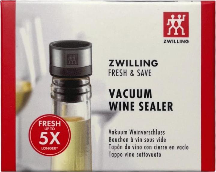 Image du produit Zwilling Vakuum Weinverschluss, 3x3x4 cm, grau (Bouchon de vin)