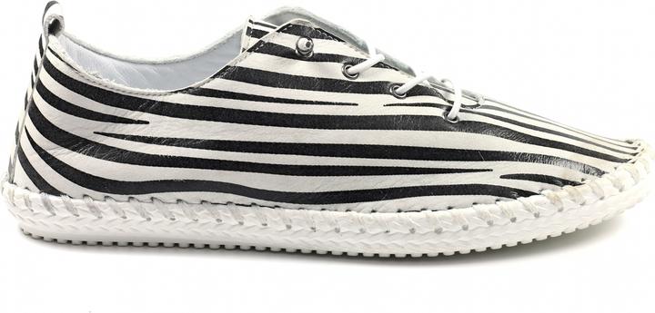 Image du produit Lunar Chaussures en toile St Ives Zèbre en cuir (41)