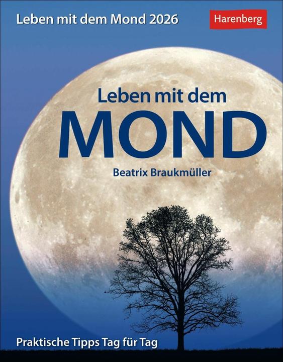 Produktbild Harenberg Leben mit dem Mond Tagesabreisskalender 2026 - Praktische Tipps Tag für Tag (Deutsch)