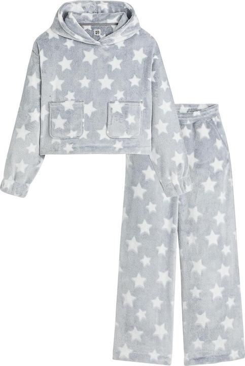 La Redoute Collections Fleece-Pyjama mit Sternenmuster