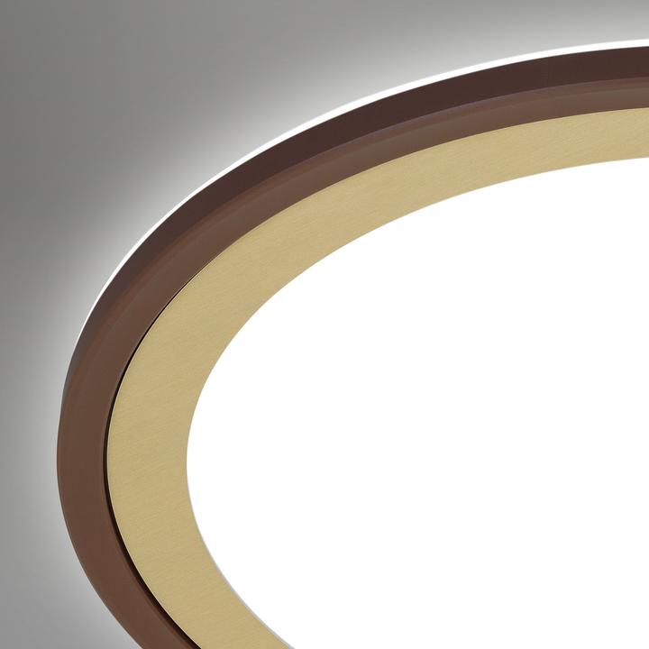 Image du produit Briloner Panneau LED CCT ultraplat avec rétroéclairage LED, brun-or, 1xLED/22W (3000 lm)