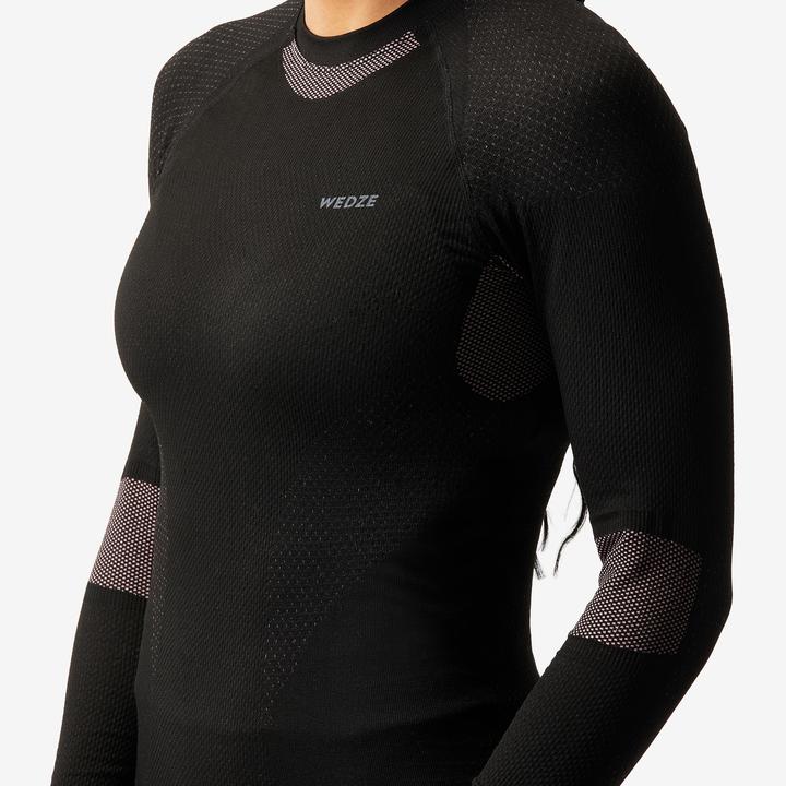 Immagine prodotto Wedze Maglia funzionale da sci senza cuciture da donna - BL500 I-Soft rosa/nero (S)