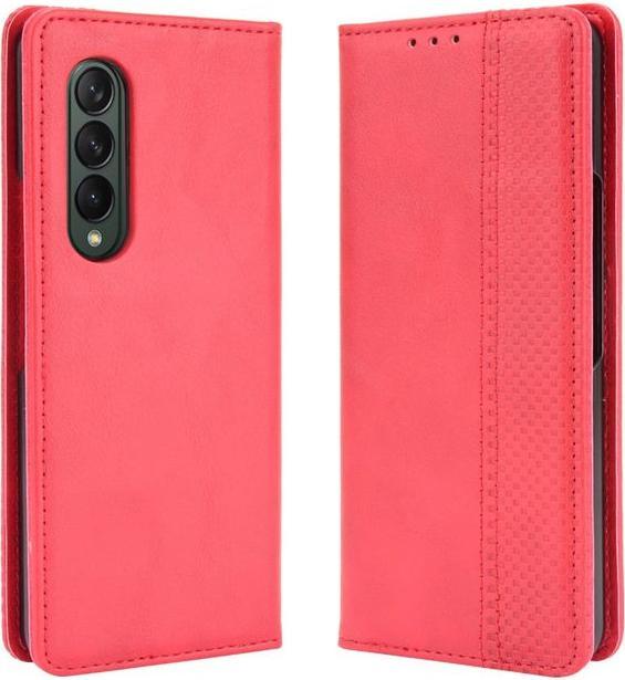 Produktbild MU Classic Retro Leder Bookcover Hülle (Samsung Galaxy Z Fold3)